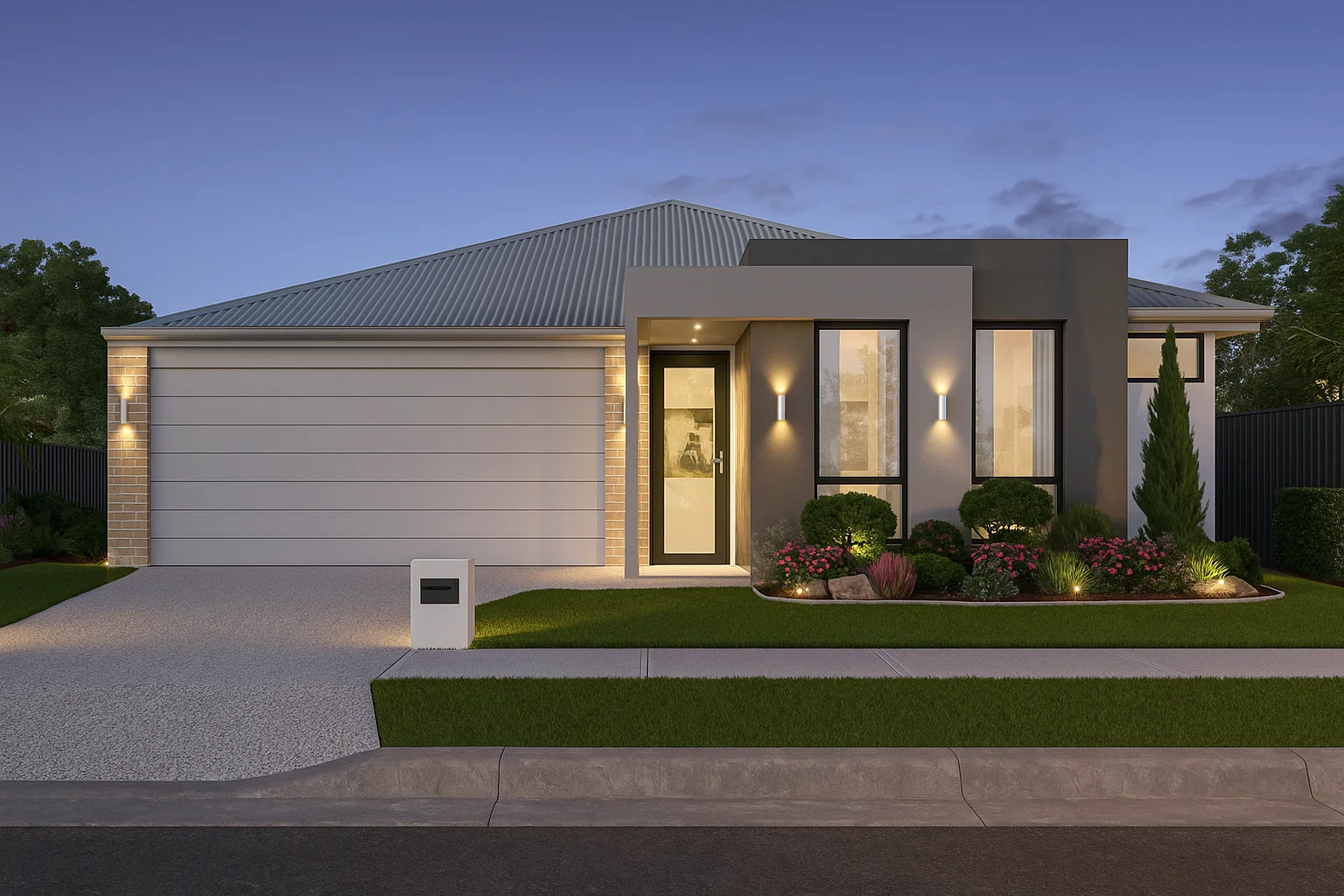 12.5m wide lot viewed from the street