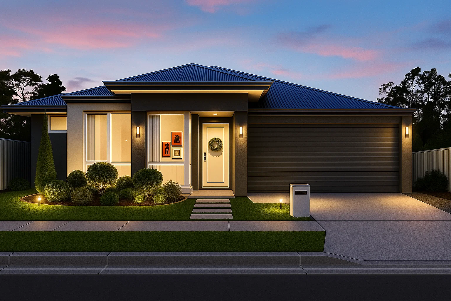 10.5m wide lot viewed from the street